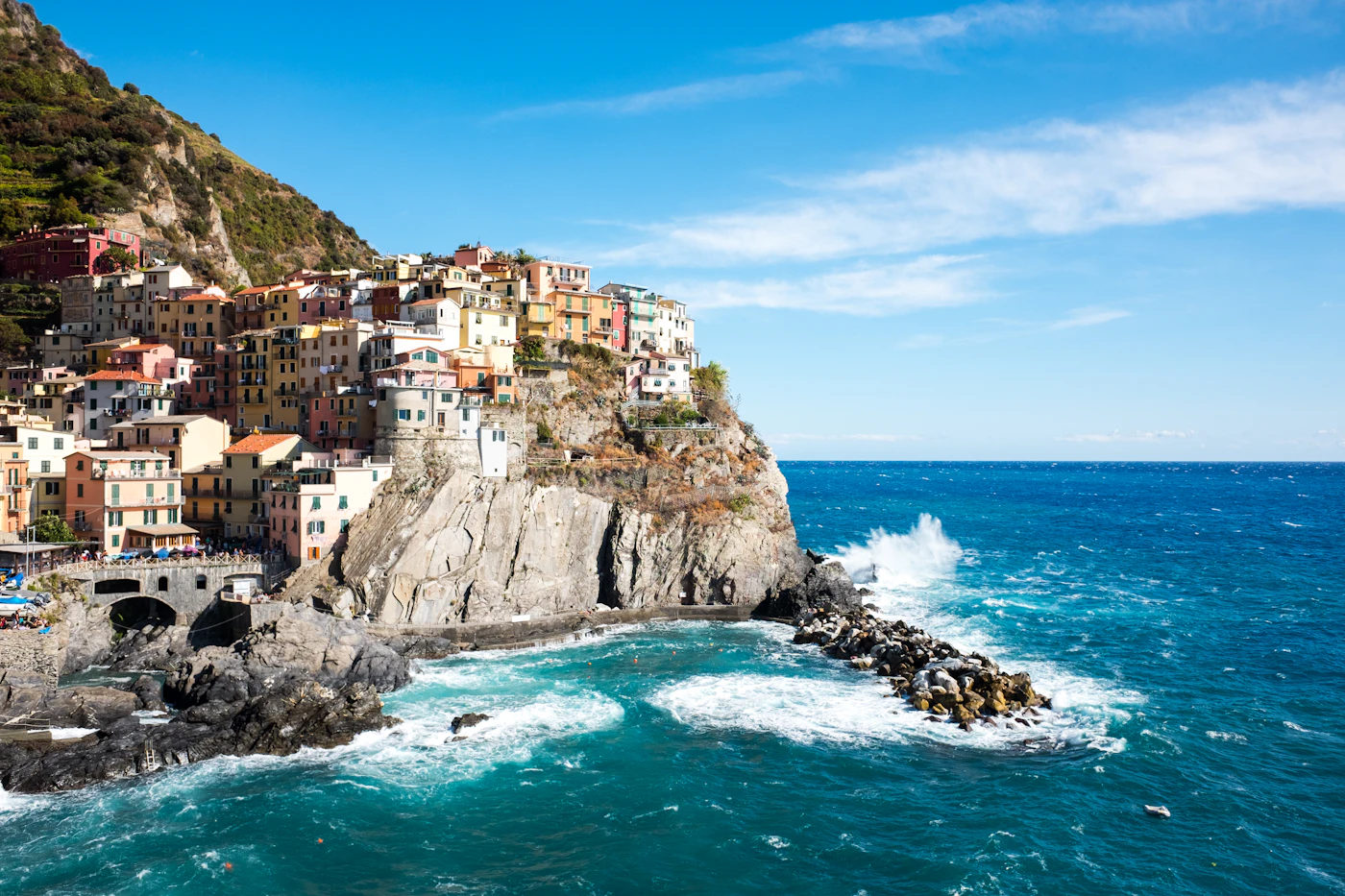Manarola – klassischer Postkartenblick vom Belvedere