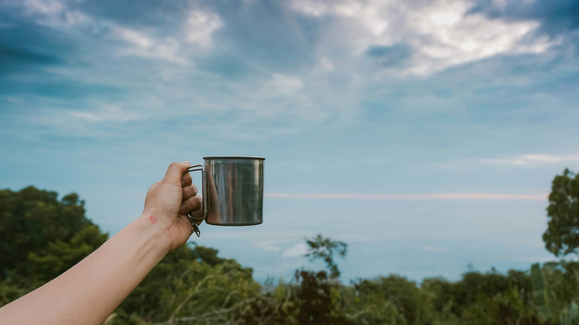 Coffee on the top of the mountain