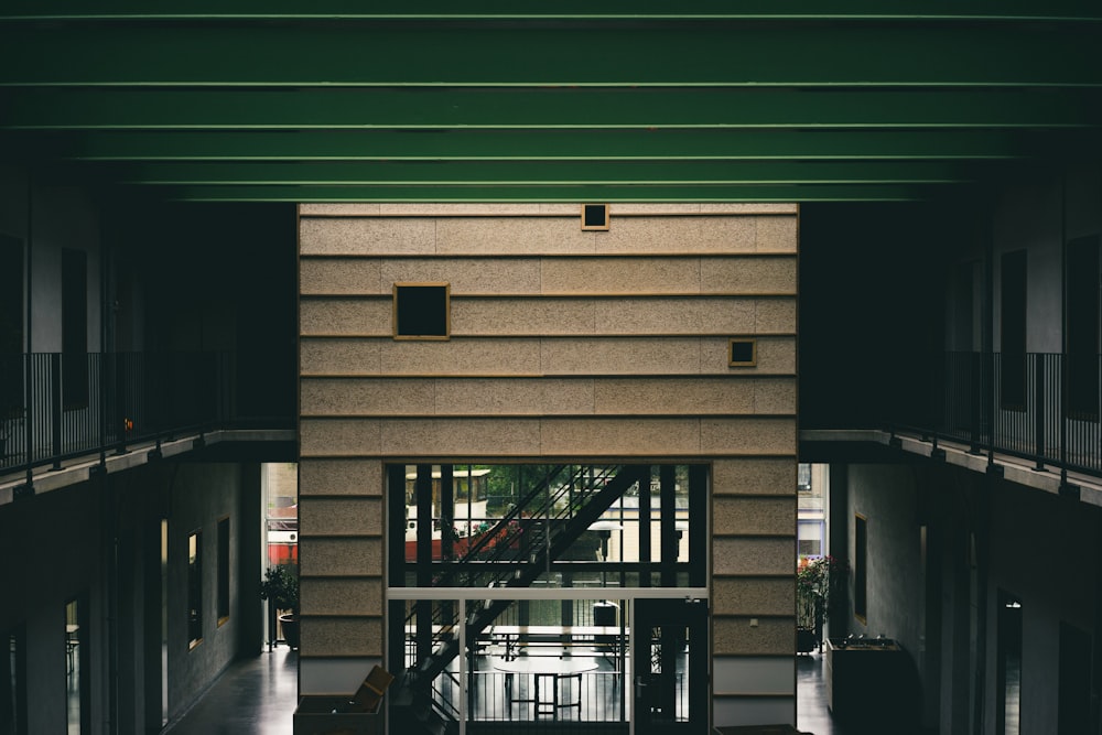 low-light photo of building interior