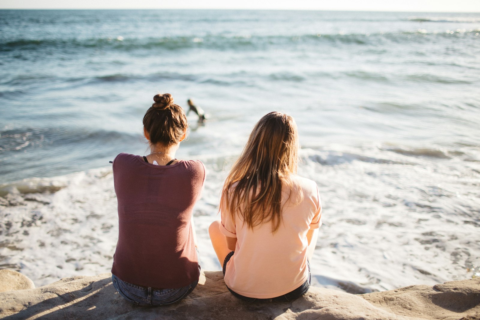 Canon EF 35mm F1.4L USM sample photo. Two women sitting on photography