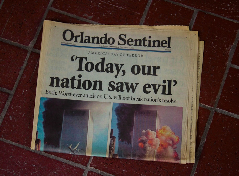 Orlando Sentinel Today, our nation saw evil newspaper