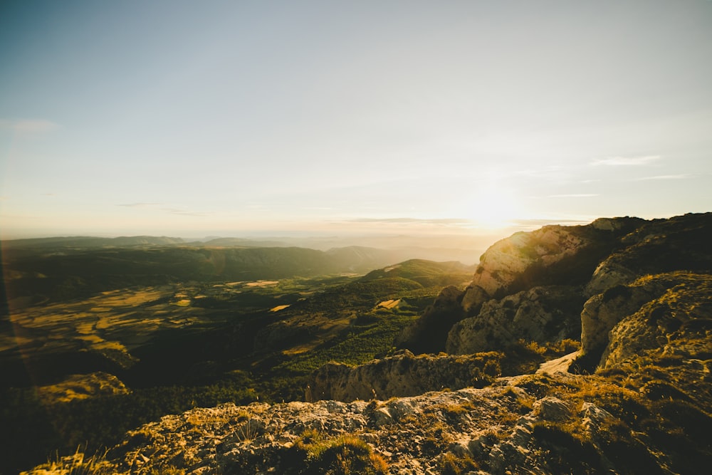 mountain during sunrise