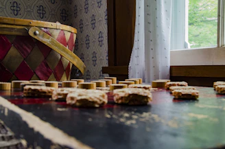 A vibrant photo showcasing various check games manufactured by checkies.