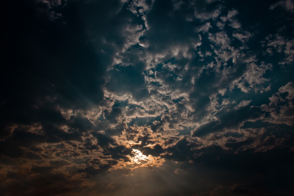 clouds during golden hour