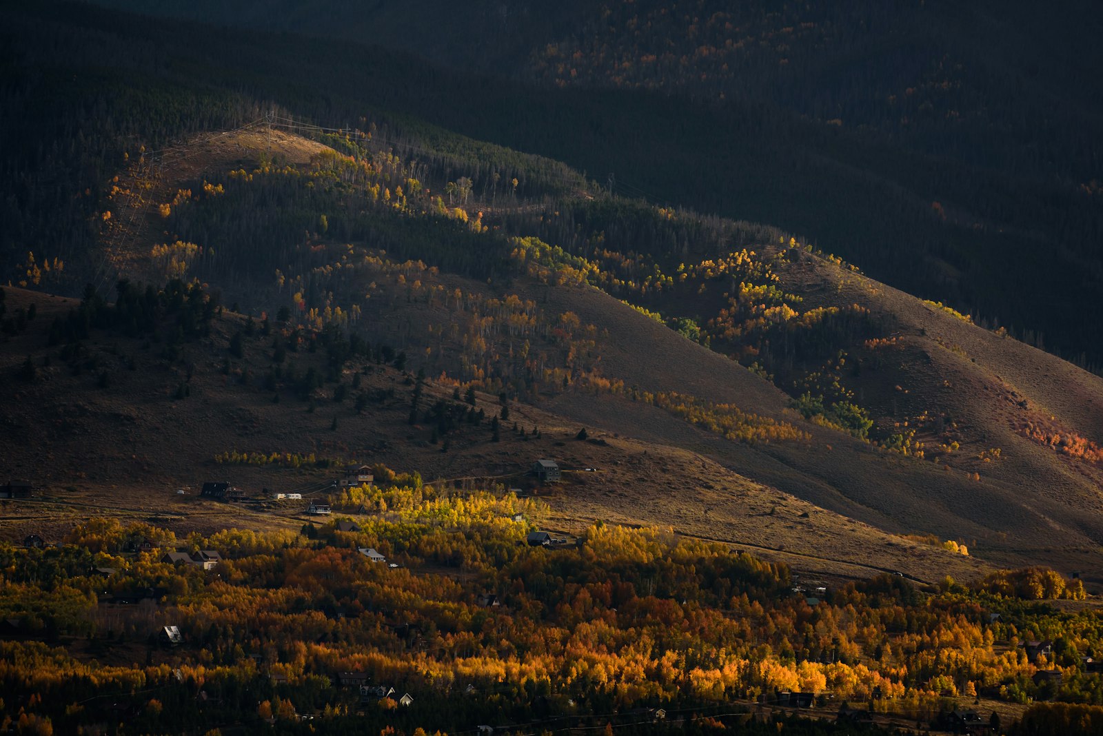 Nikon AF-S Nikkor 200-500mm F5.6E ED VR sample photo. Aerial photo of houses photography