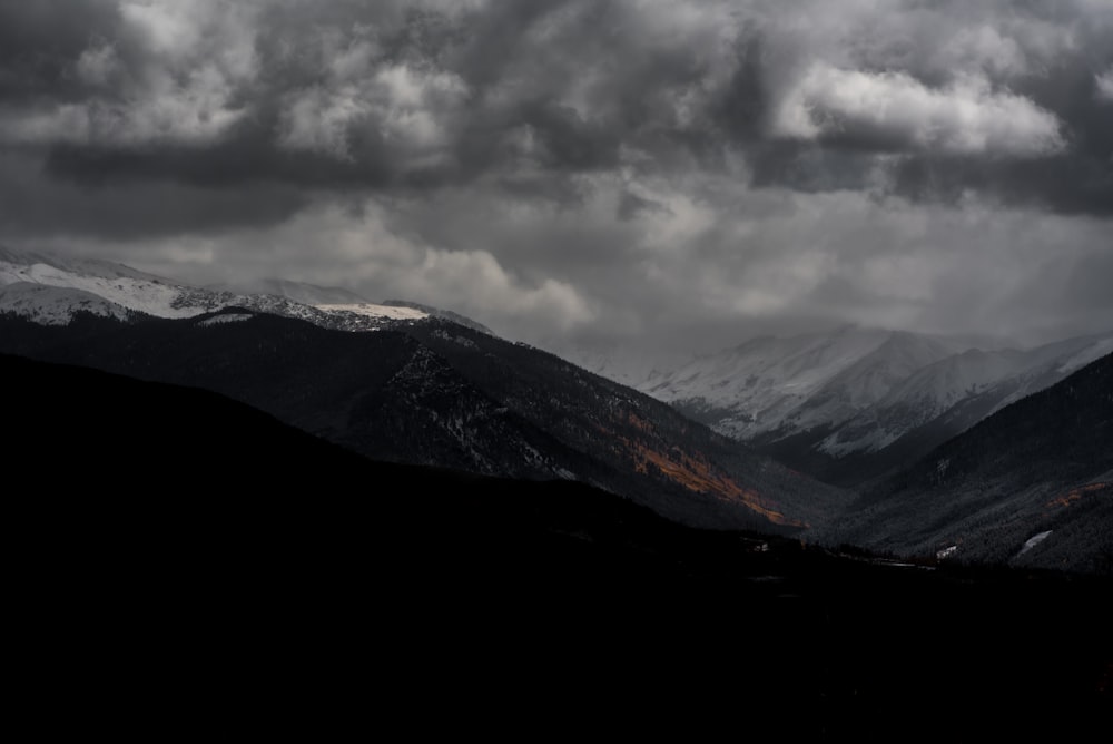 high-angle photography of mountains