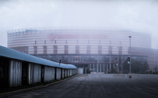 gray building in Canadian Tire Centre Canada