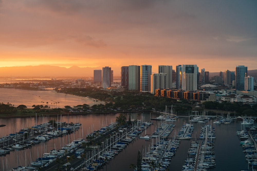 high-angle photography of cityscape