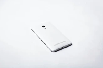 Modern Samsung smartphone displayed elegantly on a clean white surface
