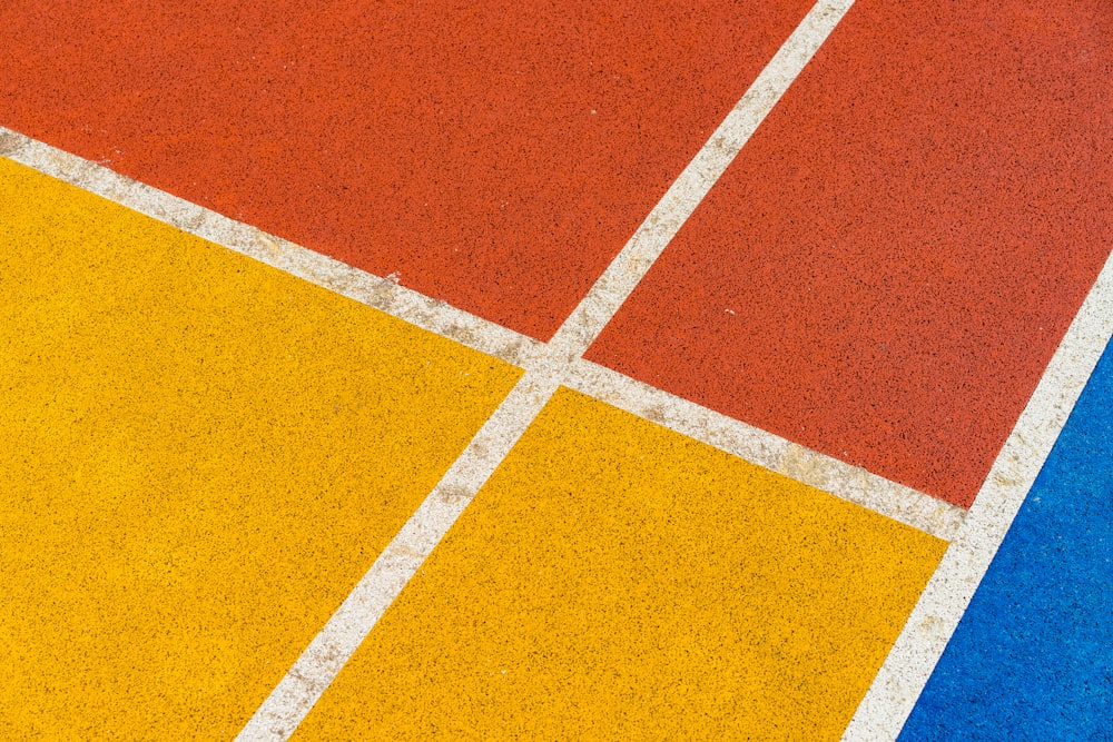 yellow and orange flooring