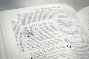 An open book showing a prologue written by Juan Hernández Luna, with a vintage library background.