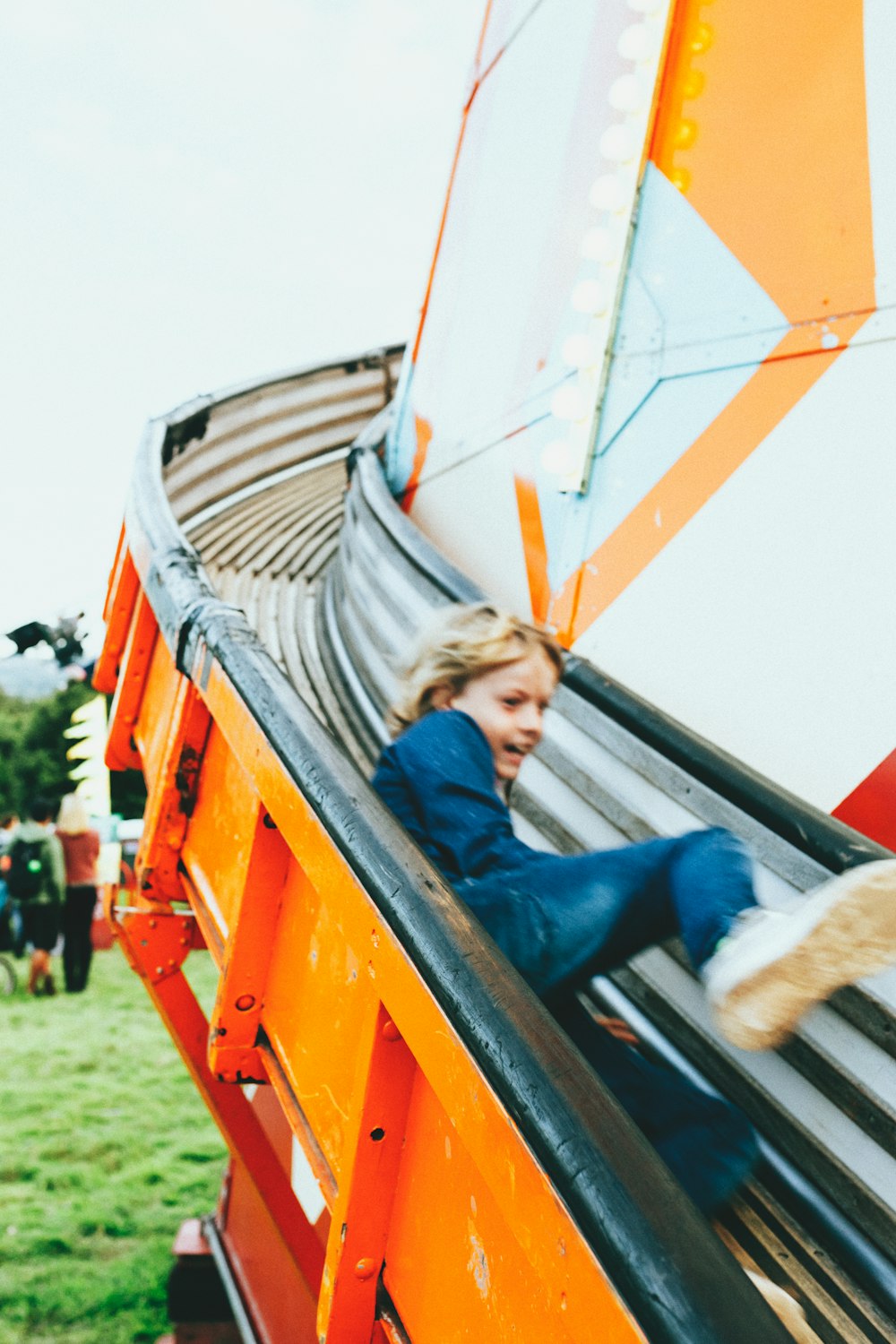 girl on slide