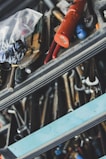 A well-organized toolbox filled with different tools.