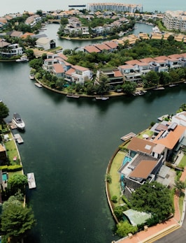 bird's eye view on buildings