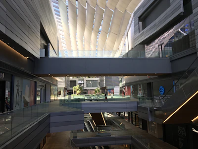 Modern retail space renovation at Ayala Malls with fresh flooring and updated lighting.