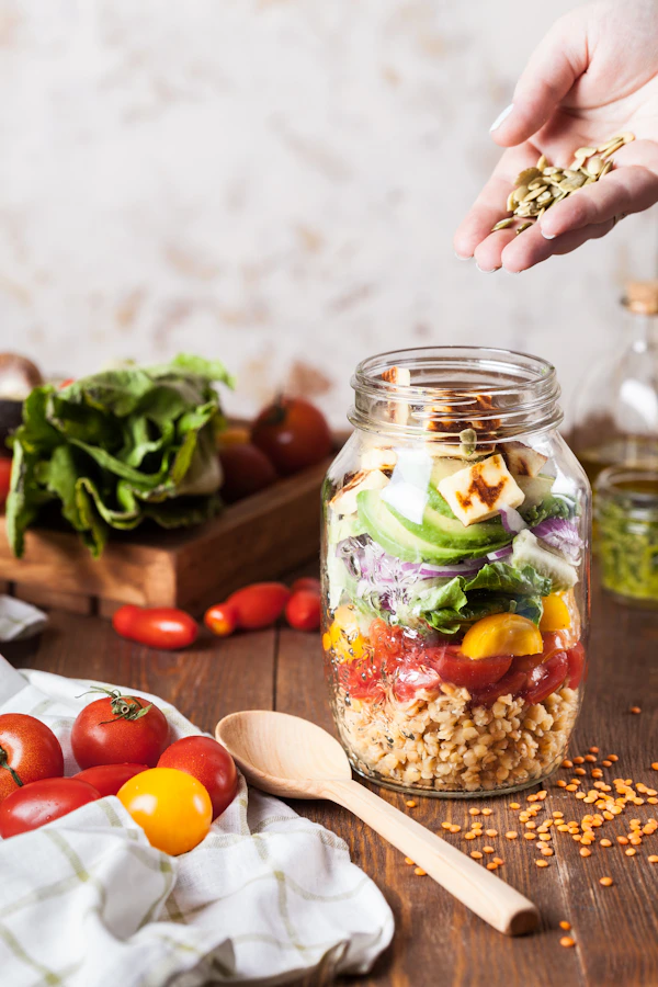 Produits frais et table de saison