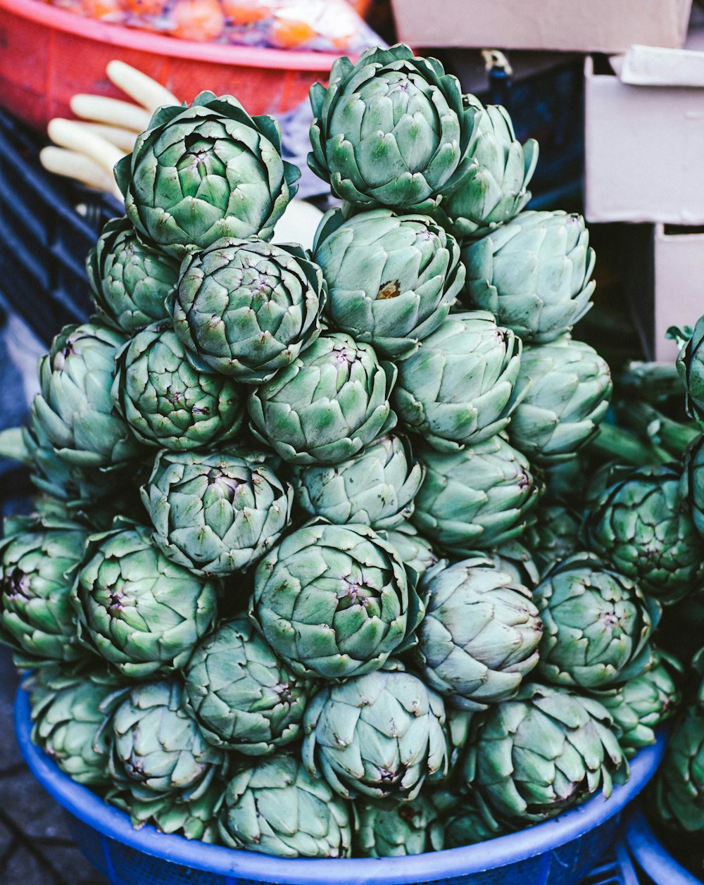 bowl of pine cones