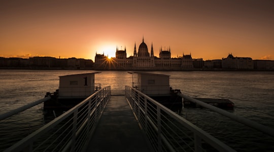 silhouette of mosque in Hungarian Parliament Building Hungary