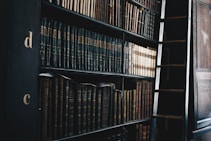 bLibrary shelves symbolizing research into IRS payment plans