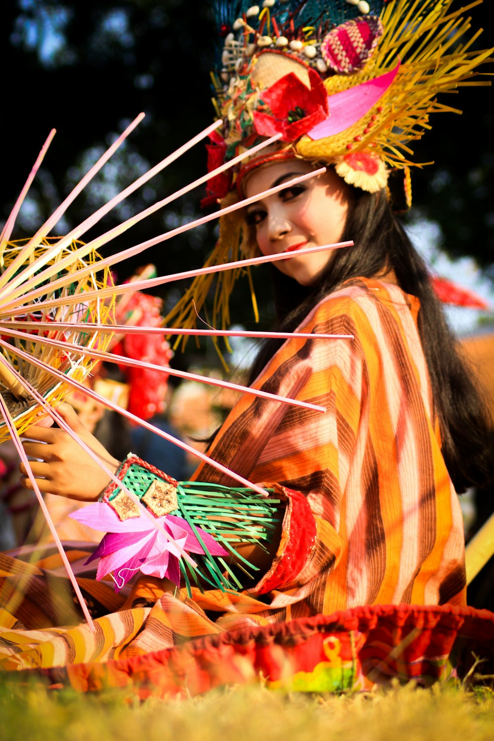 woman on festival