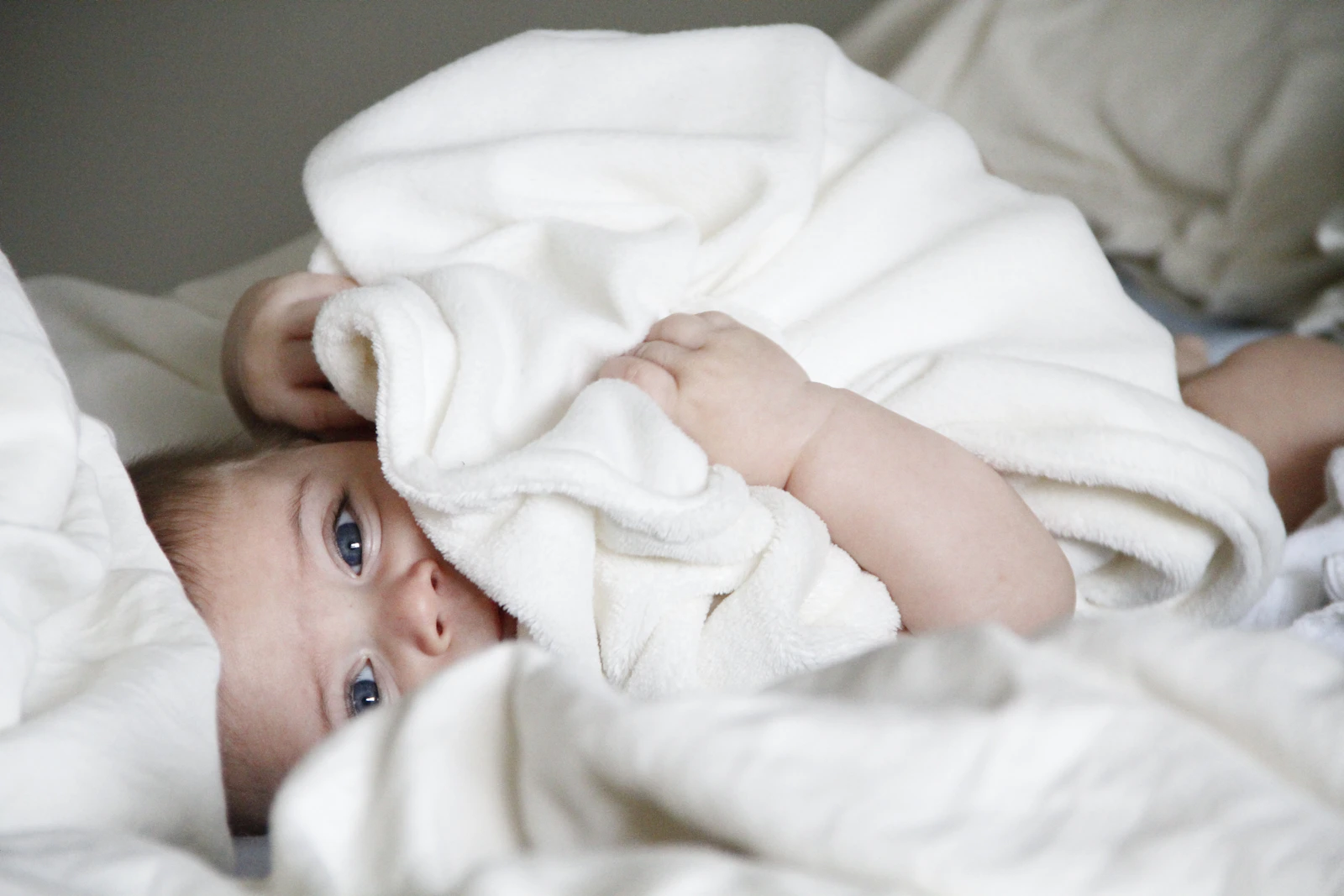 Mother and baby together in a calm nursery environment