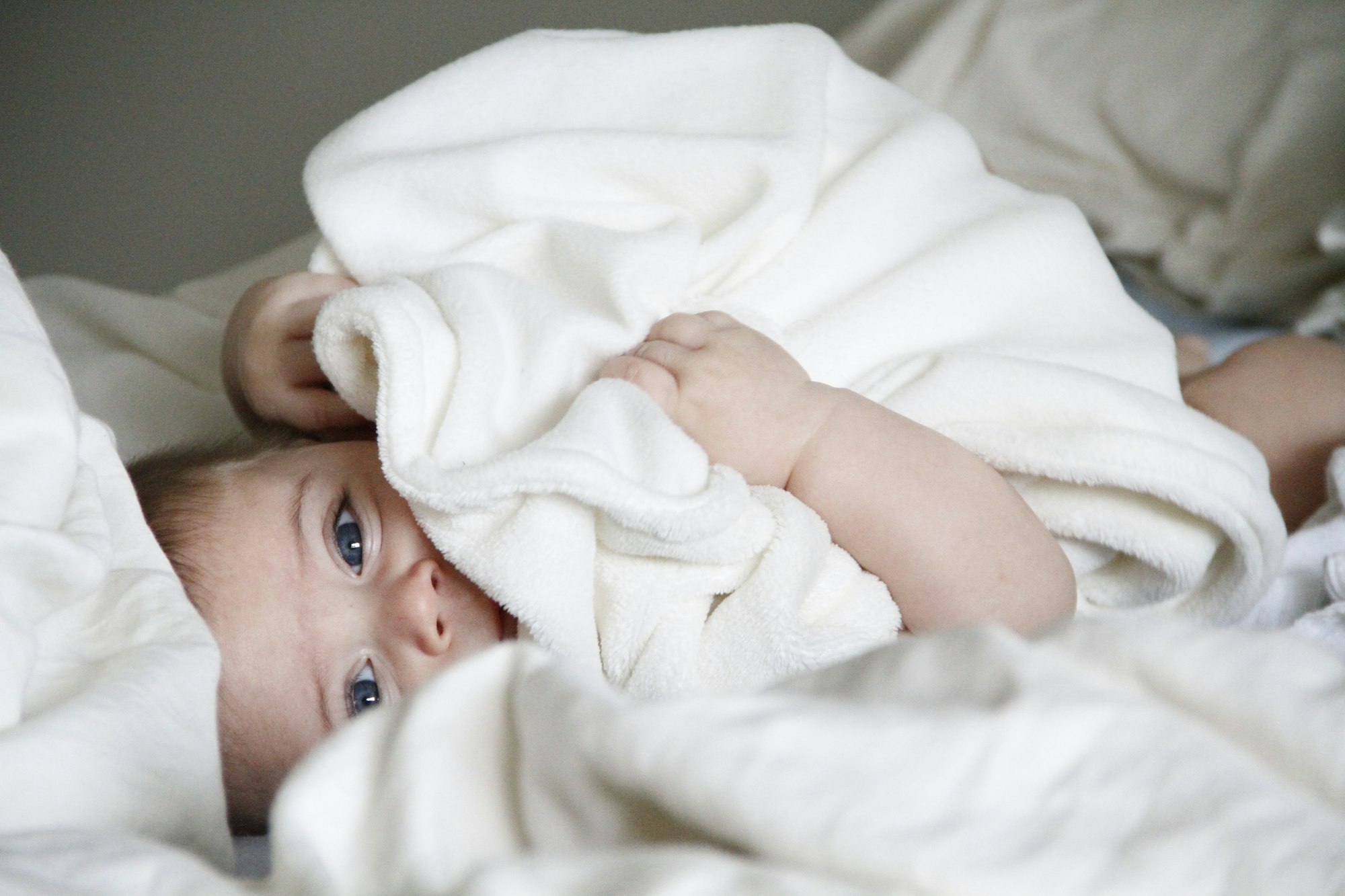 cute baby, baby holding a towel, cute baby pictures