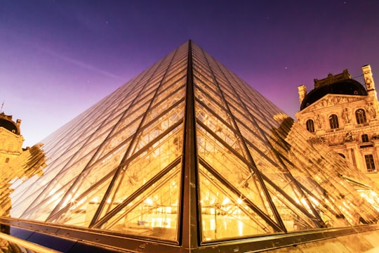 louvre pyramid museum France in Louvre France