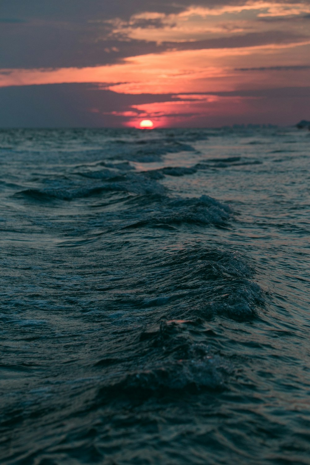 Blick auf den Sonnenuntergang