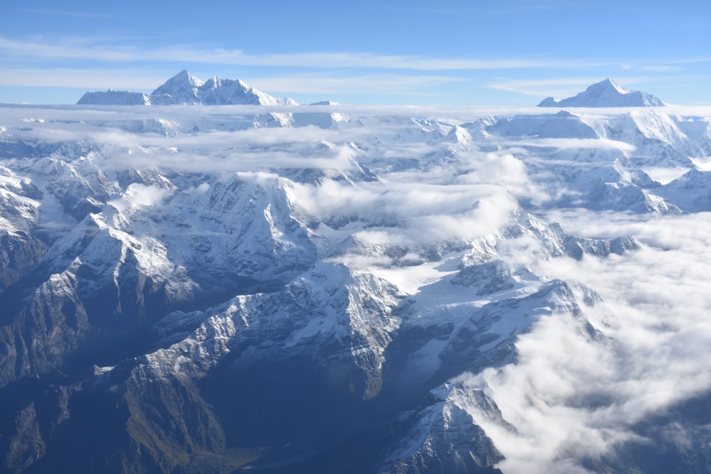 aerial view of mountains