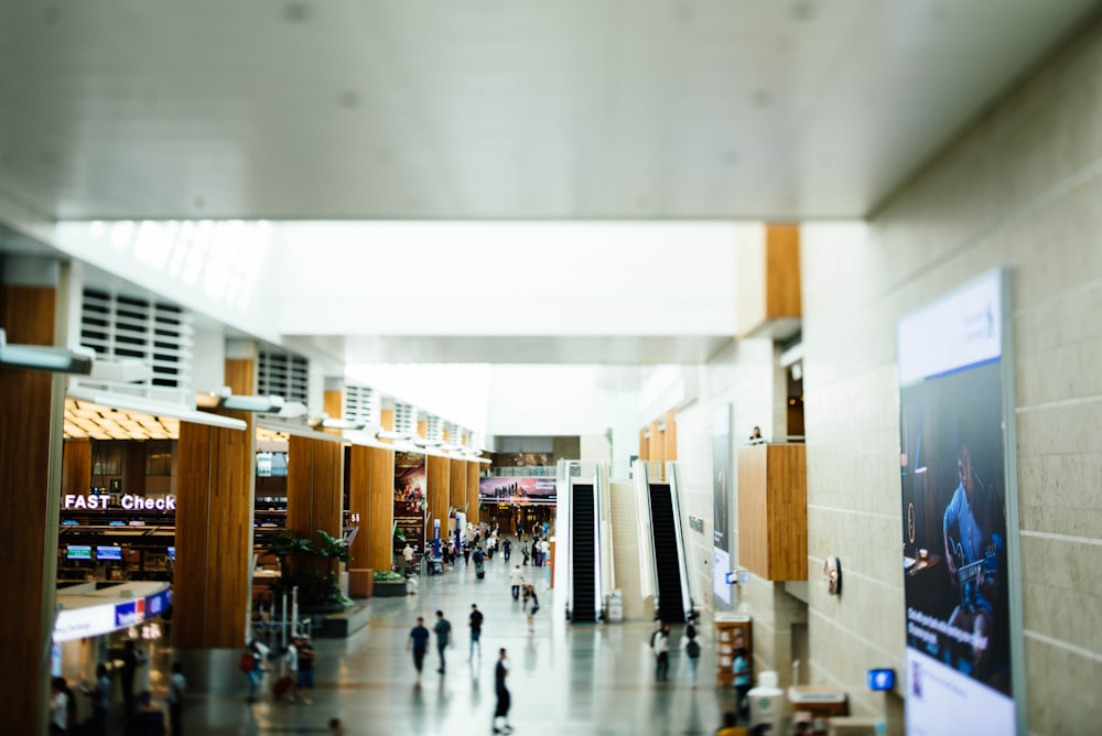 people inside building