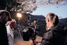 person holding video camera