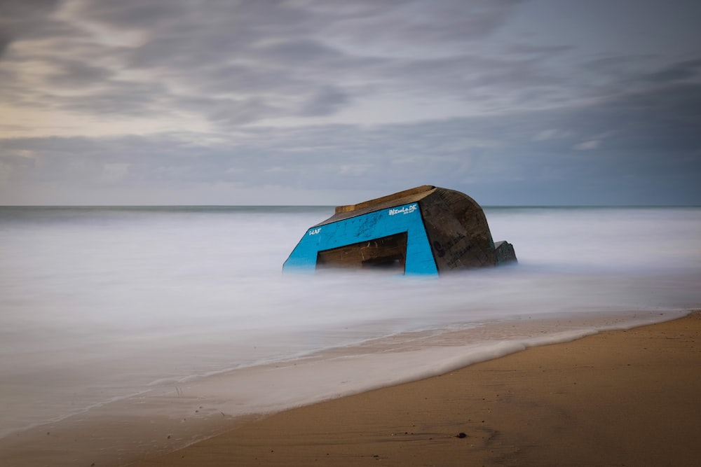 stone near the beach shoreline