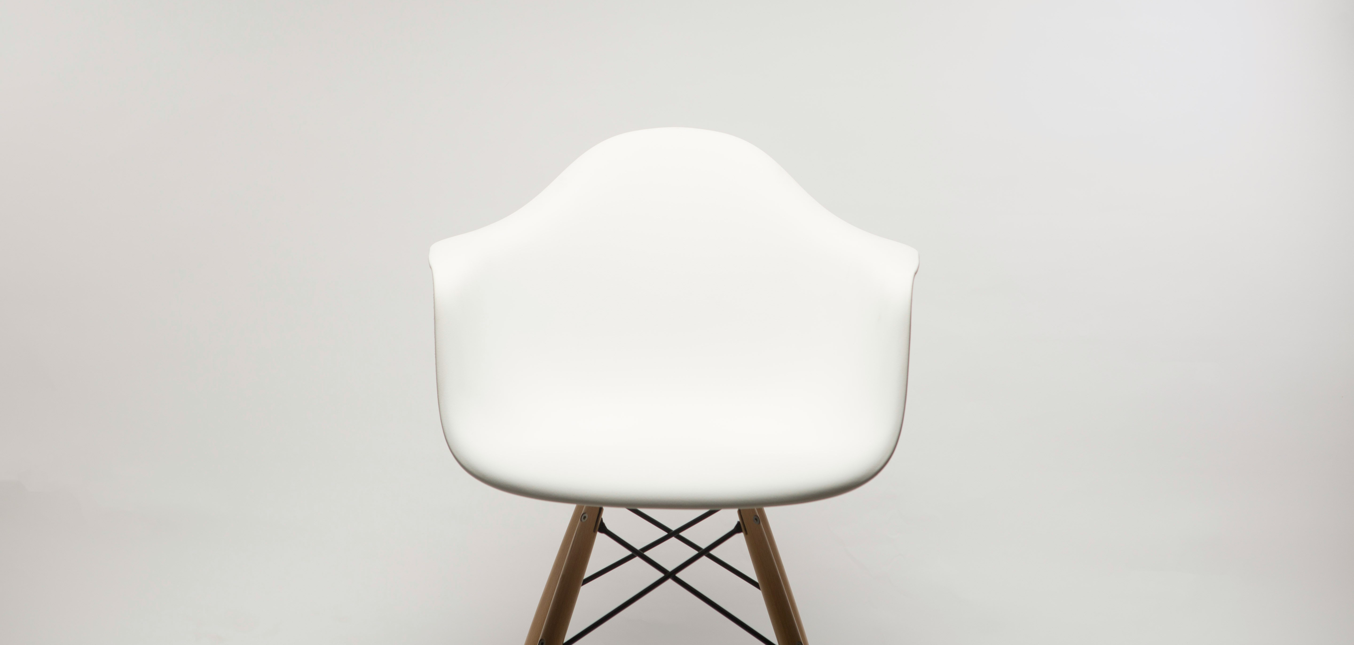 white wooden armchair