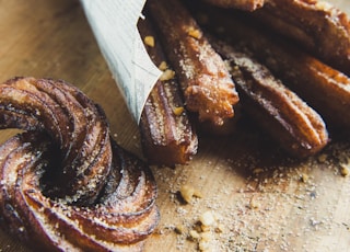 churros on chopping board