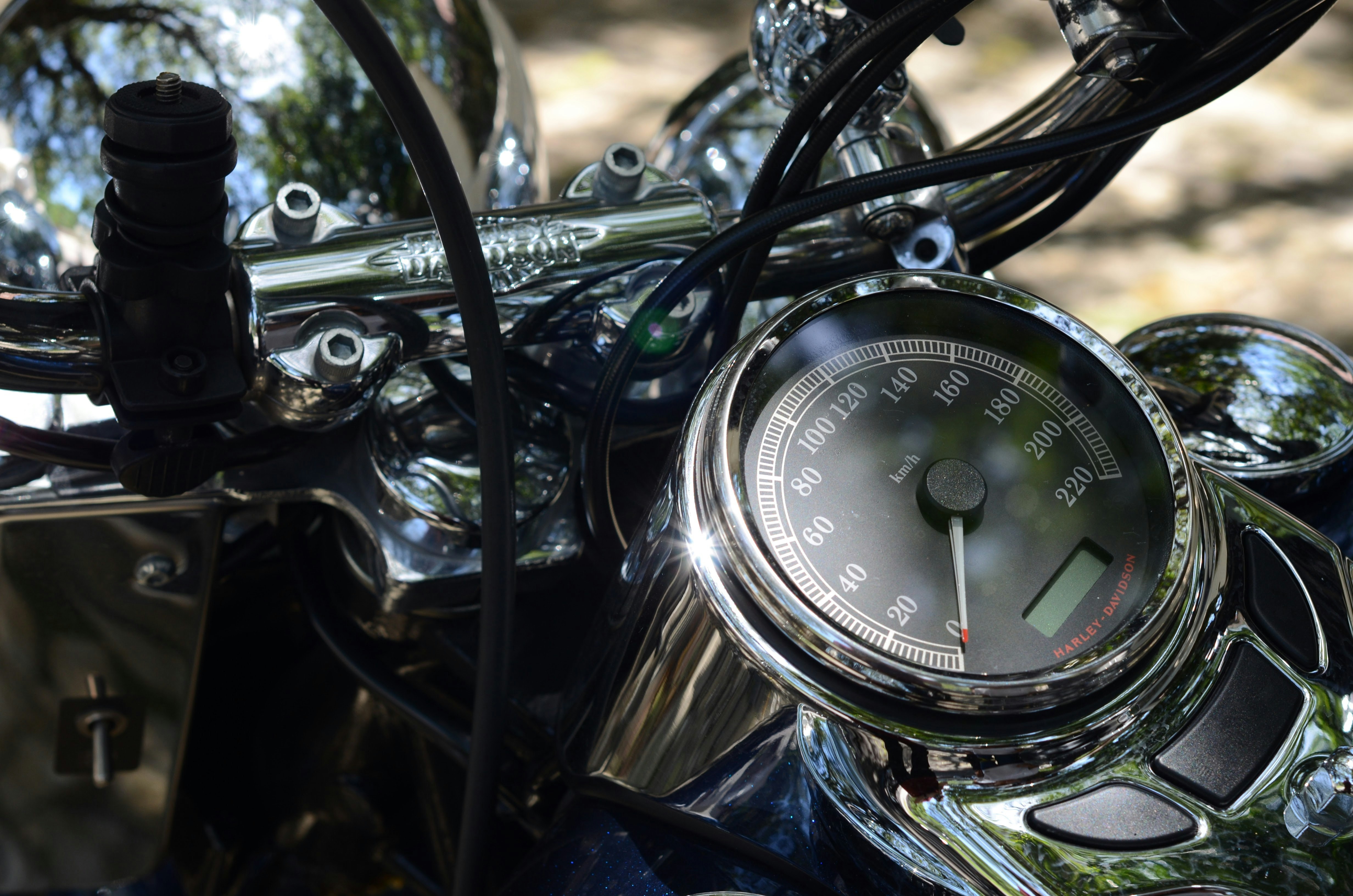 black and silver motorcycle outdoor