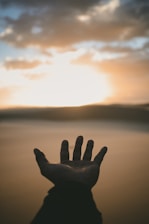 natural light for health person's hand