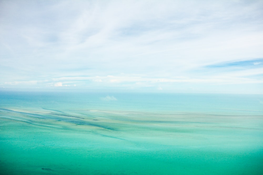 Fotografía de enfoque selectivo de cielo blanco