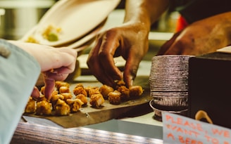 Always be first at the buffet before everyone elses hands get involved