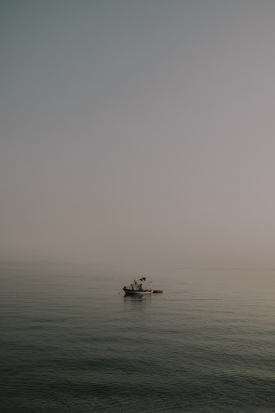 boat on body of water in Qeparo Albania