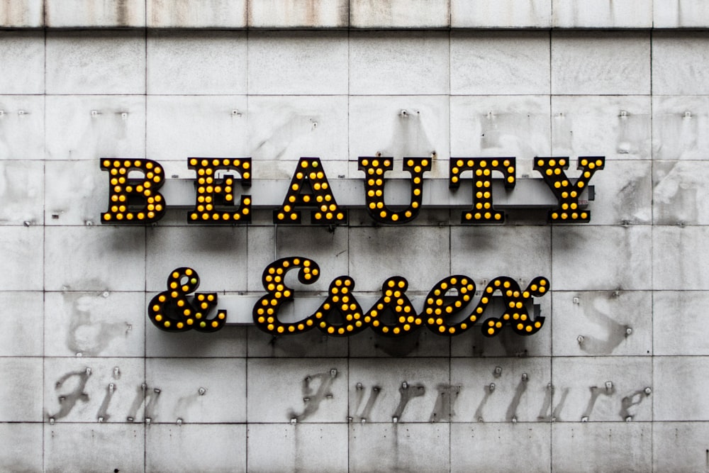 Beauty & Essex marquee signage