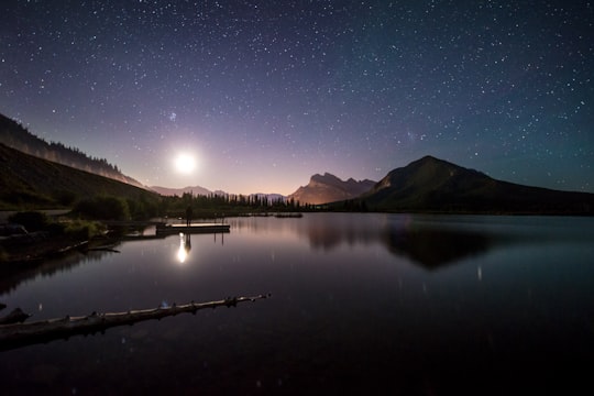 mountain during daytime in Vermilion Lakes Canada