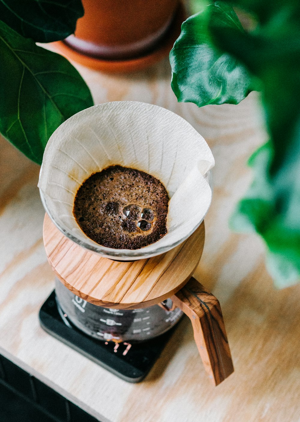 brown and black coffee pot closeup photo