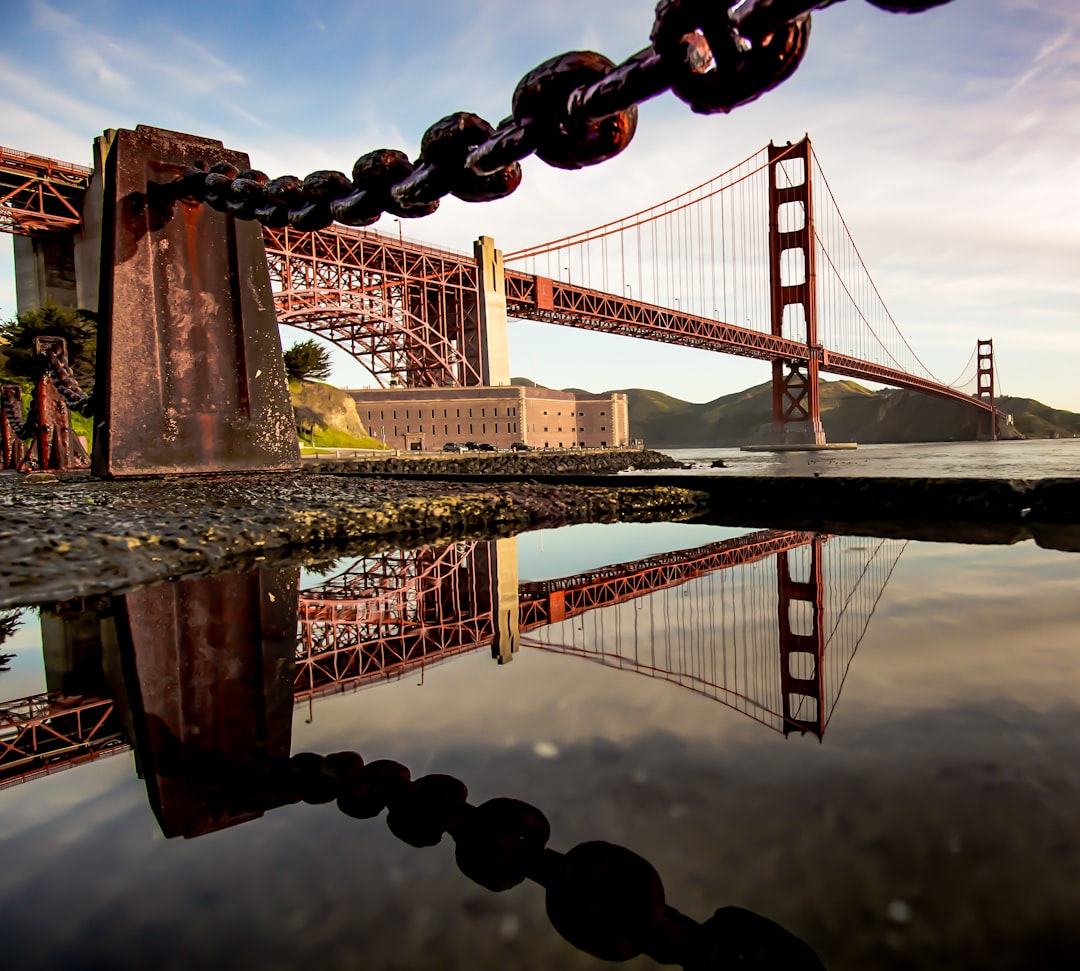 Suspension bridge photo spot Fort Point Baker Beach