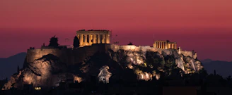 Parthenon, Greece during night