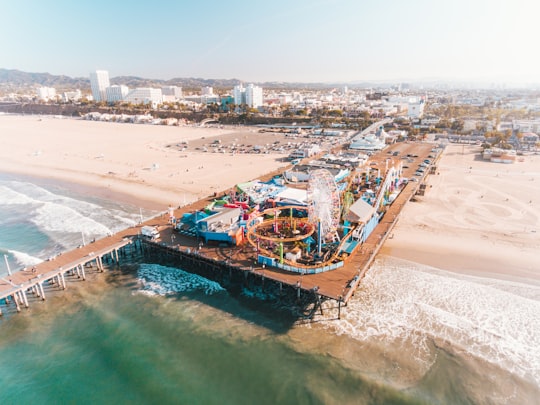 aerial view of body of water in Santa Monica Pier United States