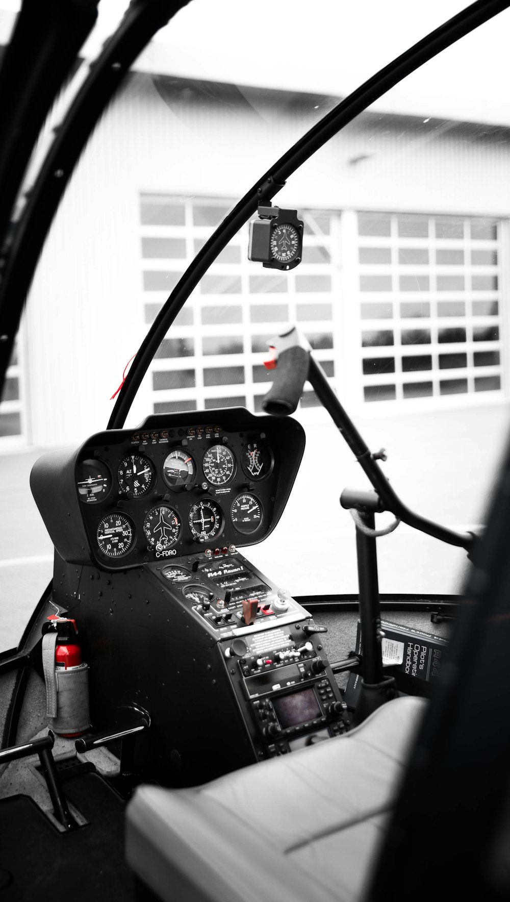 black cockpit helicopter