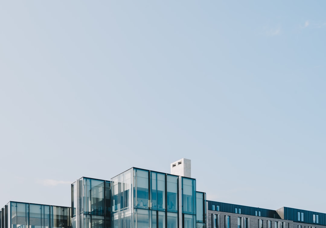 photography of mirror building,