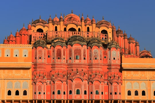 red and orange concrete building in Jantar Mantar - Jaipur India
