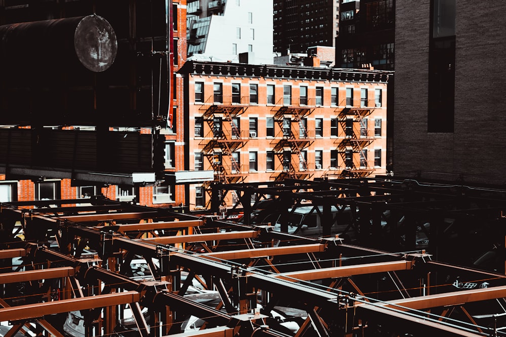 scenery of brown concrete building