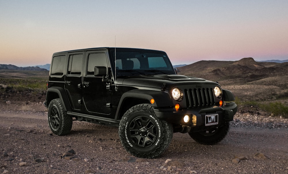 black Jeep Wrangler